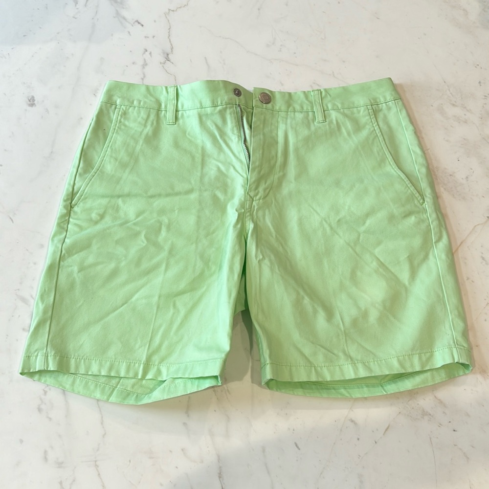 Bonobos Chino Shorts 1.0 Size 32 7" Inseam Lime Green Rarely Worn